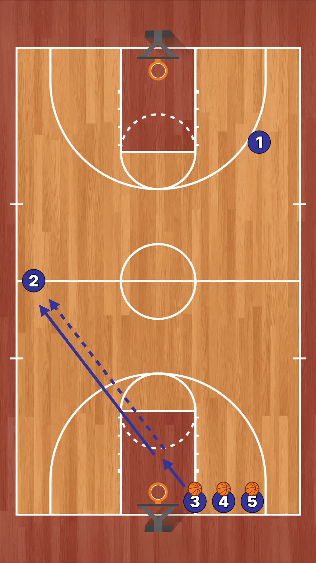 Full-court 2 Pass Shot preview