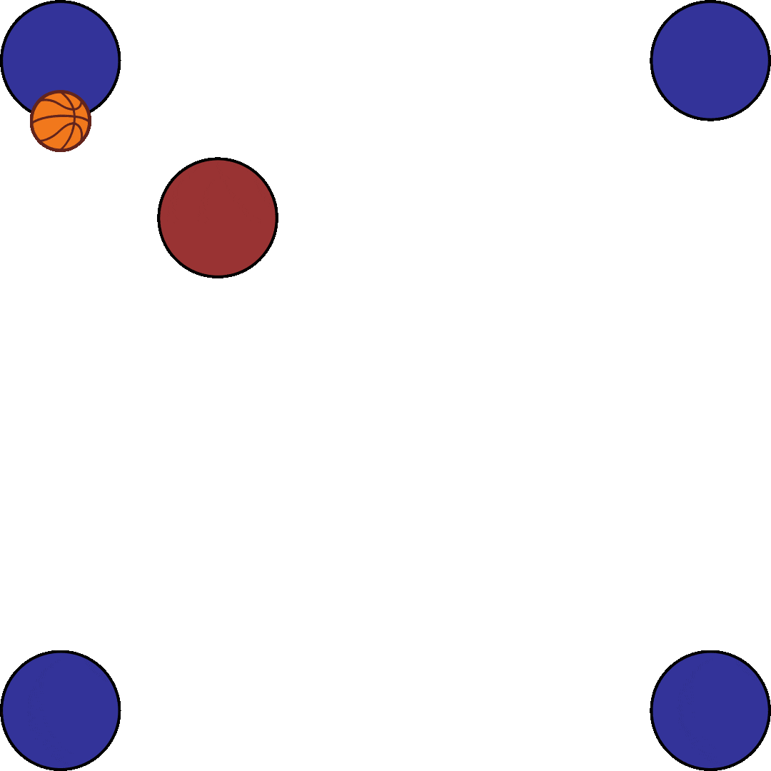 Animated passing drill
